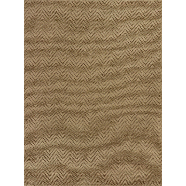 8 Natural Beige Hand Woven Herringbone Jute Indoor Runner Rug Image 5