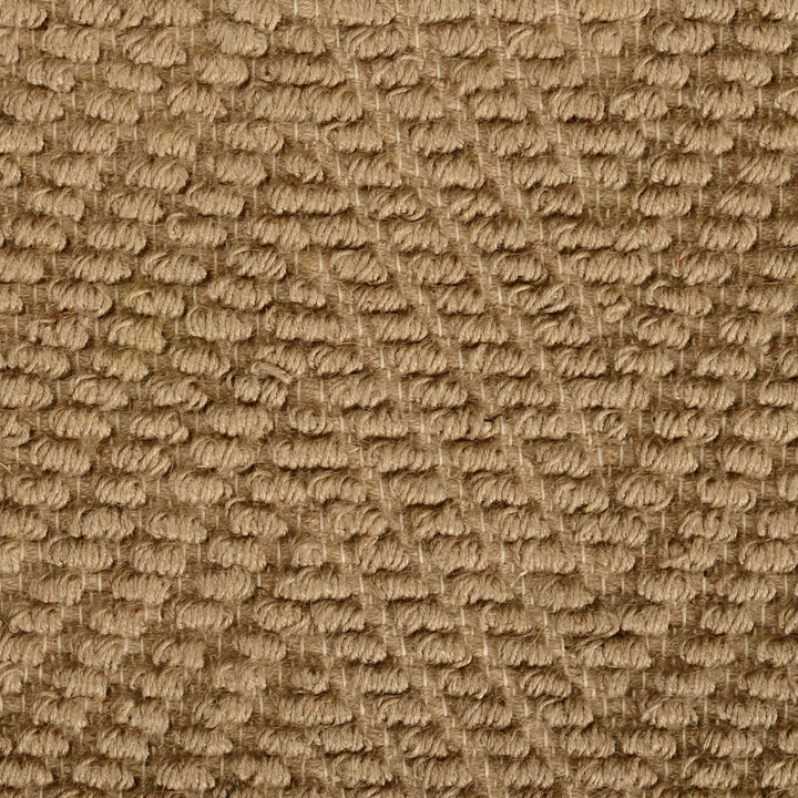 8 Natural Beige Hand Woven Herringbone Jute Indoor Runner Rug Image 1