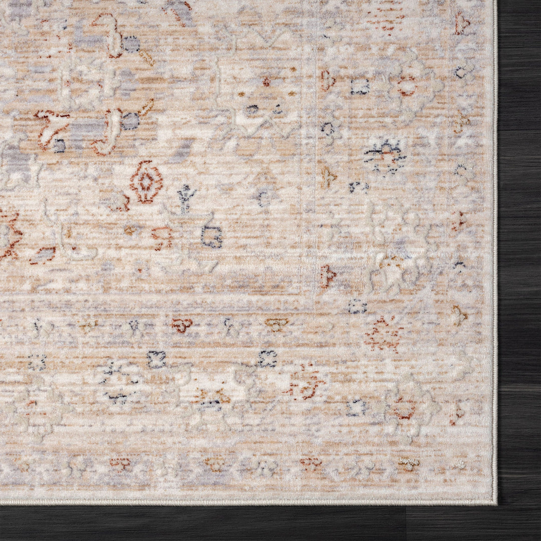 2 X 3 Beige Oriental Area Rug Image 2