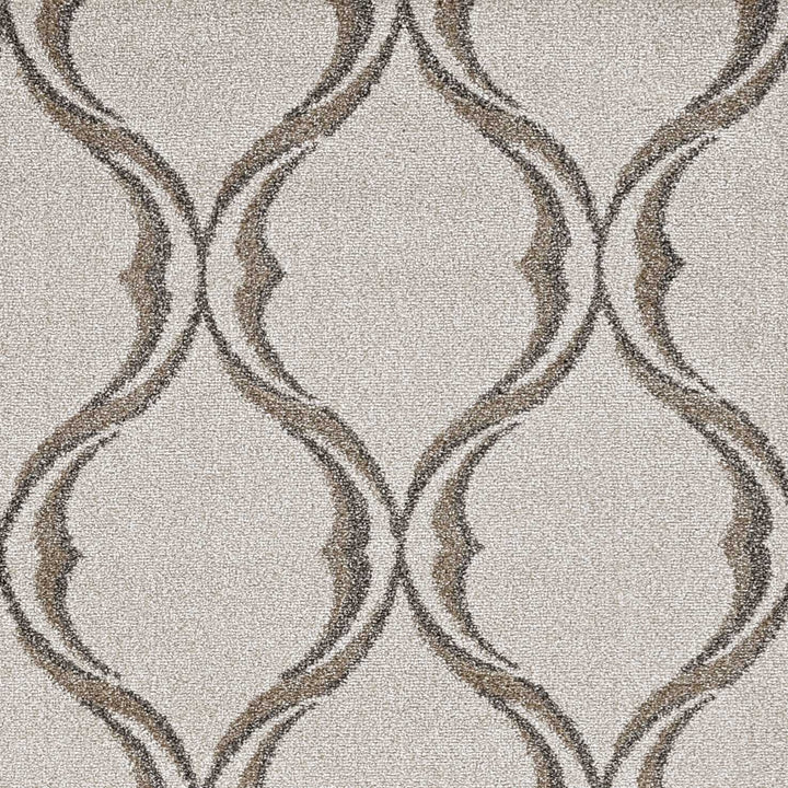 5 X 8 Sand Wavy Lines Area Rug Image 3