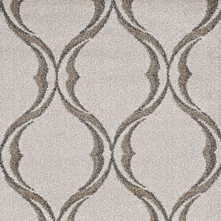 5 X 8 Sand Wavy Lines Area Rug Image 1