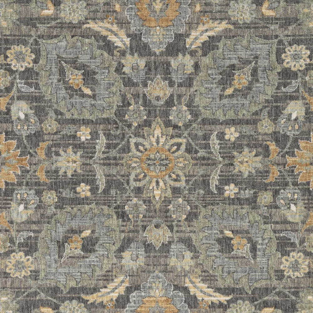 5X8 Taupe Machine Woven Traditional Indoor Area Rug Image 2