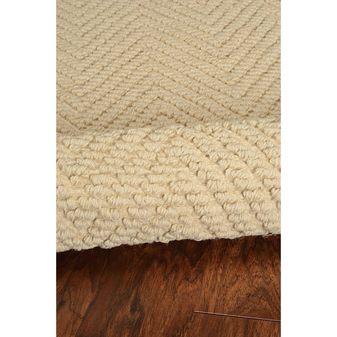 5X8 Ivory Herringbone Hand Woven Jute Indoor Area Rug Image 7