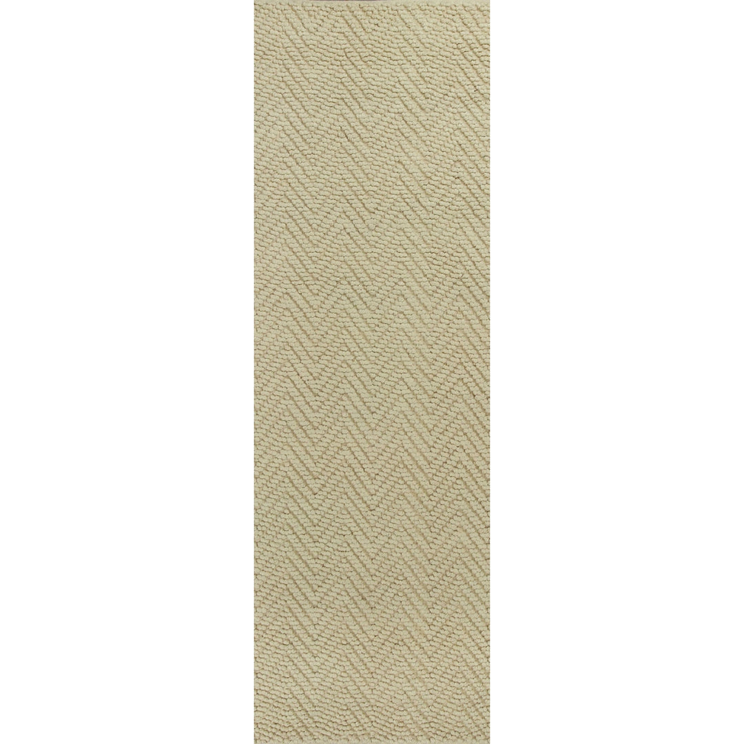 5X8 Ivory Herringbone Hand Woven Jute Indoor Area Rug Image 3