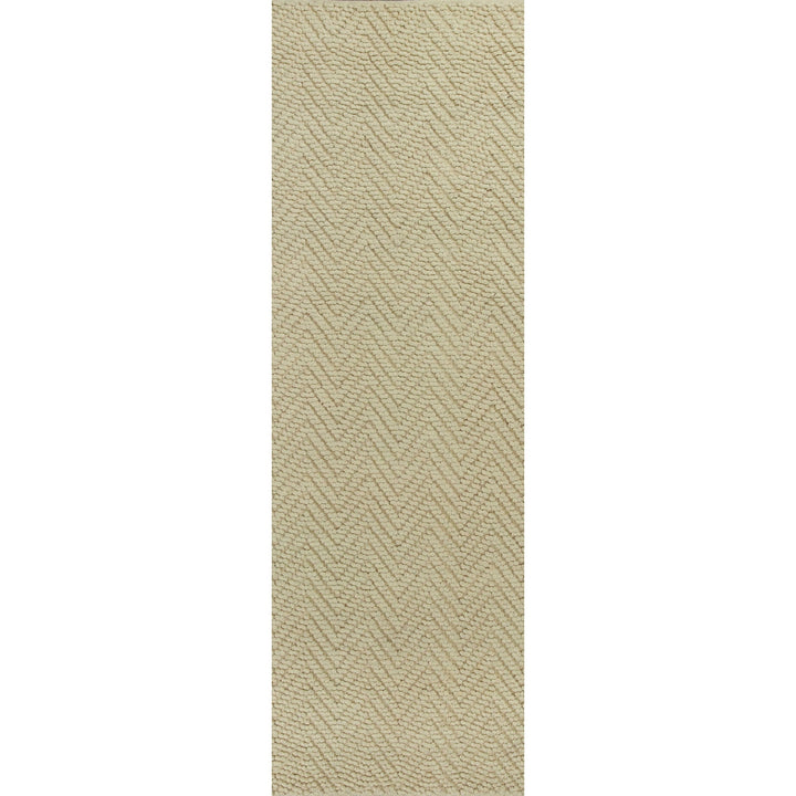 5X8 Ivory Herringbone Hand Woven Jute Indoor Area Rug Image 3