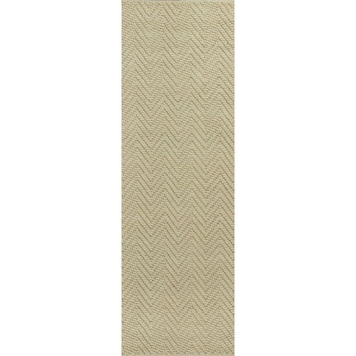 5X8 Ivory Herringbone Hand Woven Jute Indoor Area Rug Image 1