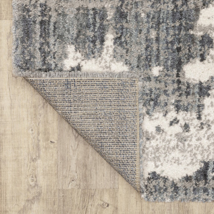 2X8 Grey And Ivory Grey Matter Runner Rug Image 1