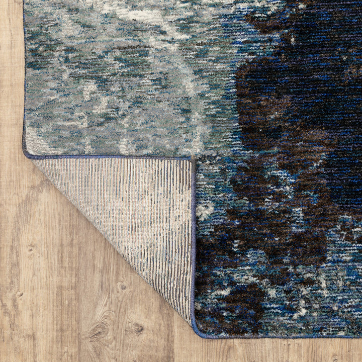 2 x 3 Gray Abstract Power Loom Area Rug Image 1