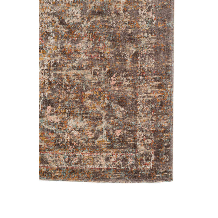 2 x 3 Taupe Medallion Power Loom Area Rug With Fringe Image 2