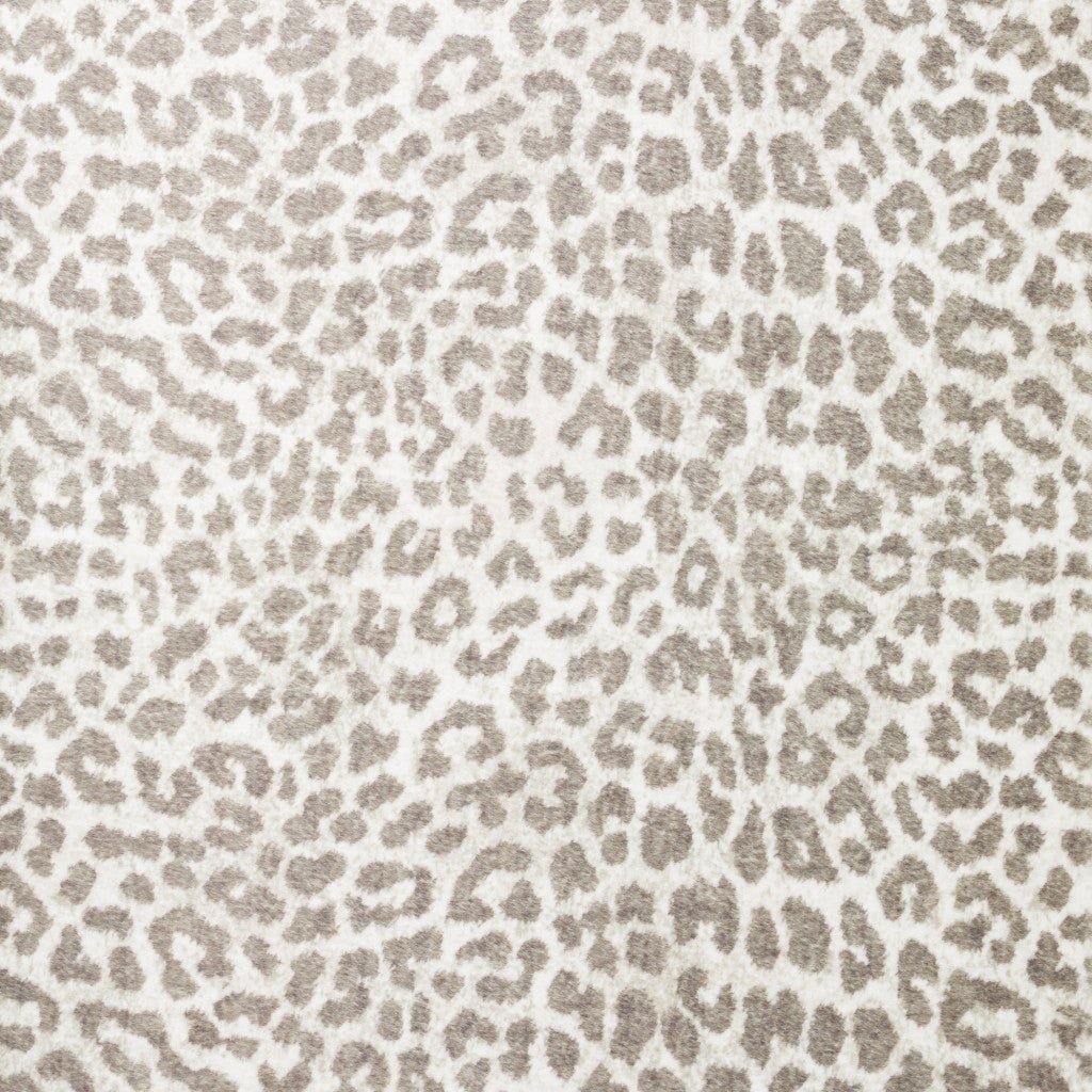 2 X 8 Beige and Cream Leopard Print Shag Handmade Non Skid Runner Rug Image 12