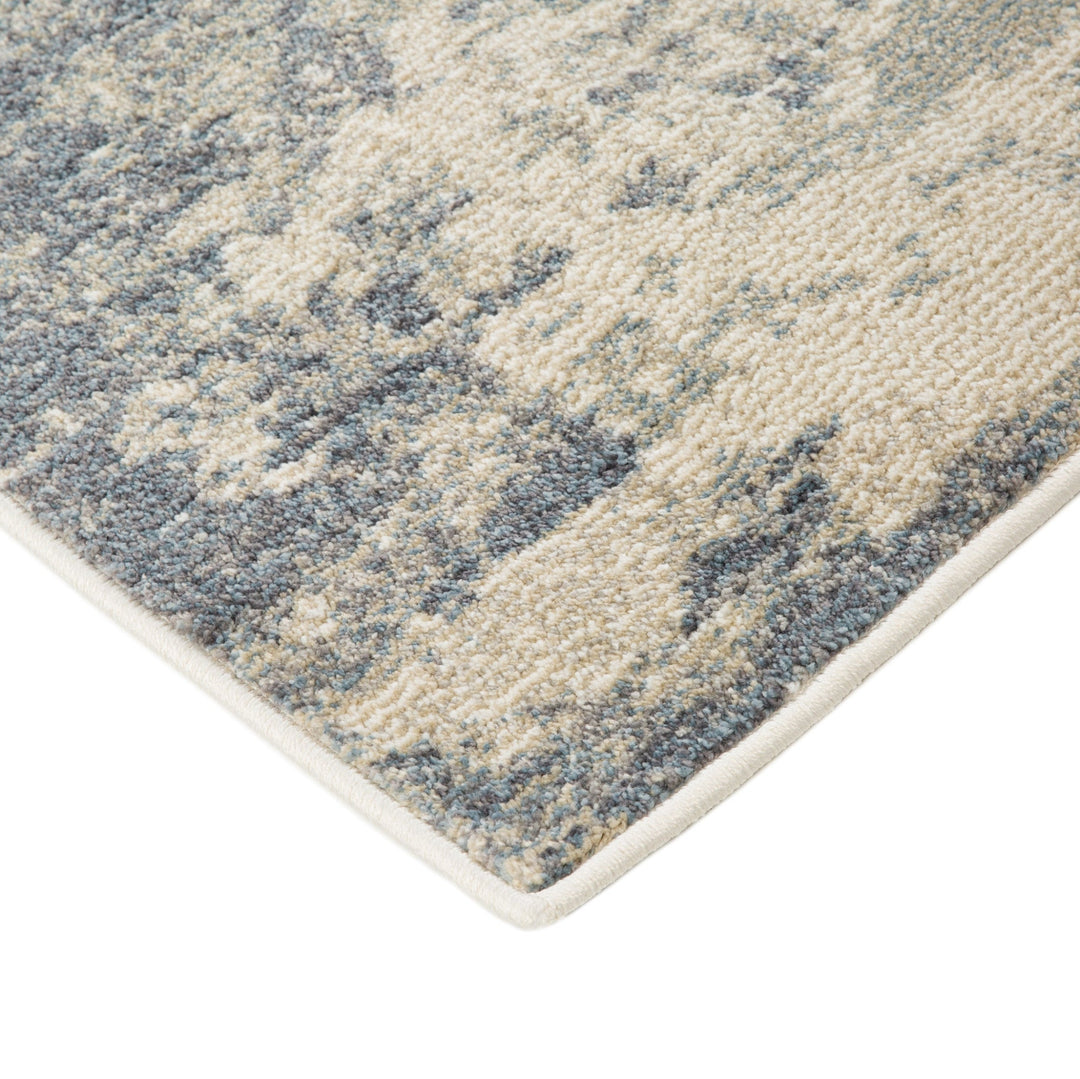 2 x 3 Light Gray Abstract Power Loom Area Rug Image 3