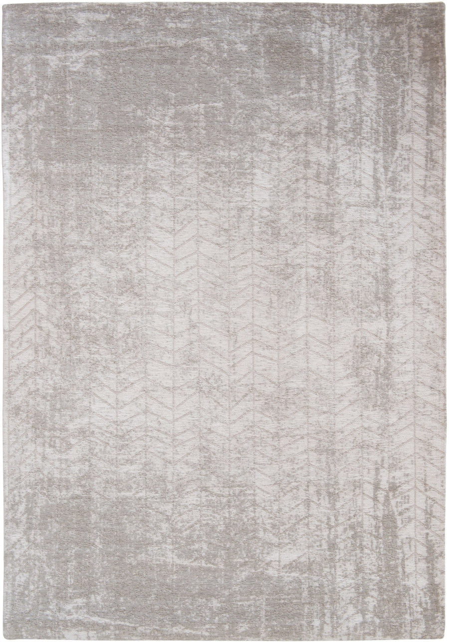 3 X 5 Gray and White Chevron Non Skid Area Rug Image 1