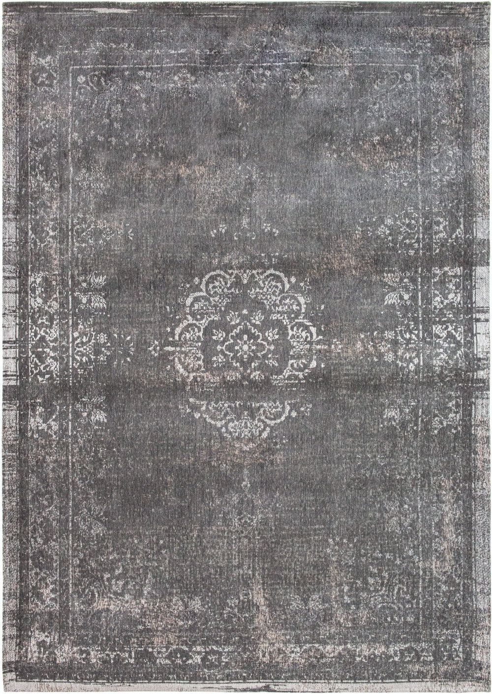 3 X 5 Gray Medallion Non Skid Area Rug Image 2