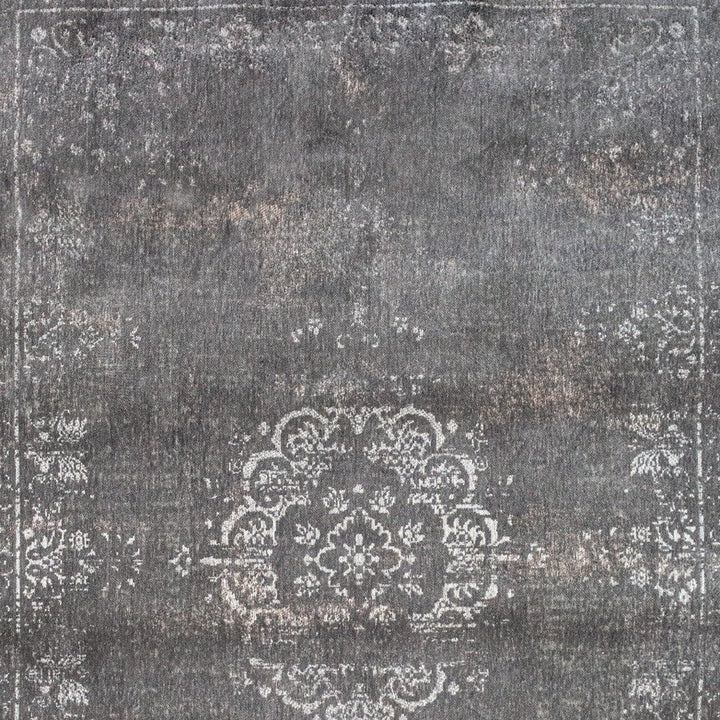 3 X 5 Gray Medallion Non Skid Area Rug Image 5