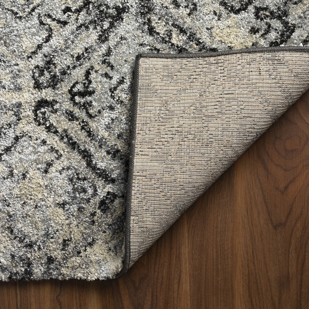 3 X 5 Grey Diamond Area Rug Image 9