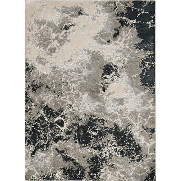 3 X 5 Silver Abstract Area Rug Image 5