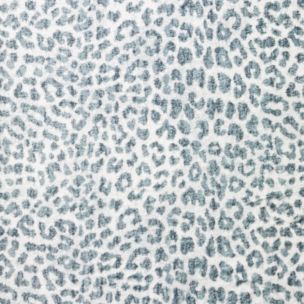 3 X 5 Grey Leopard Print Shag Handmade Non Skid Area Rug Image 11