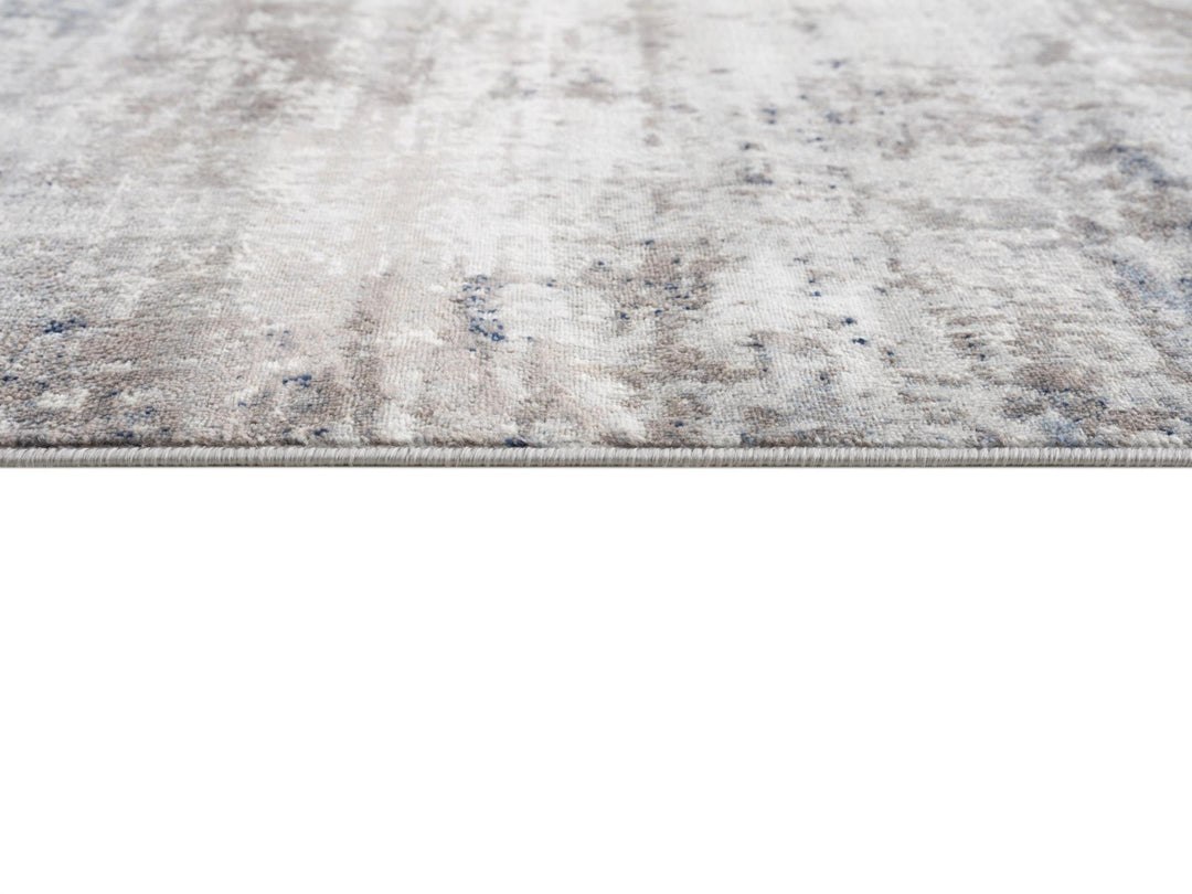 2 X 10 Navy Blue Distressed Striations Runner Rug Image 1