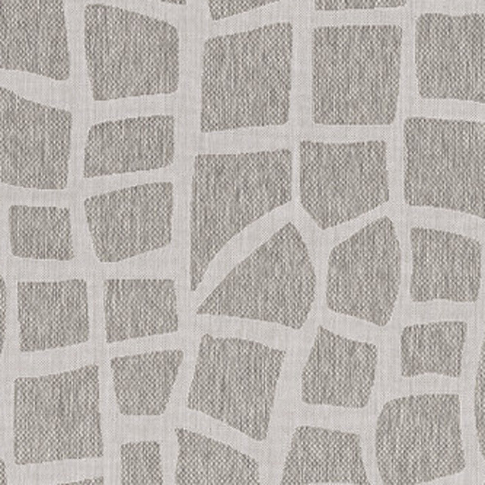 3 X 4 Gray and Ivory Cobblestone Area Rug Image 5