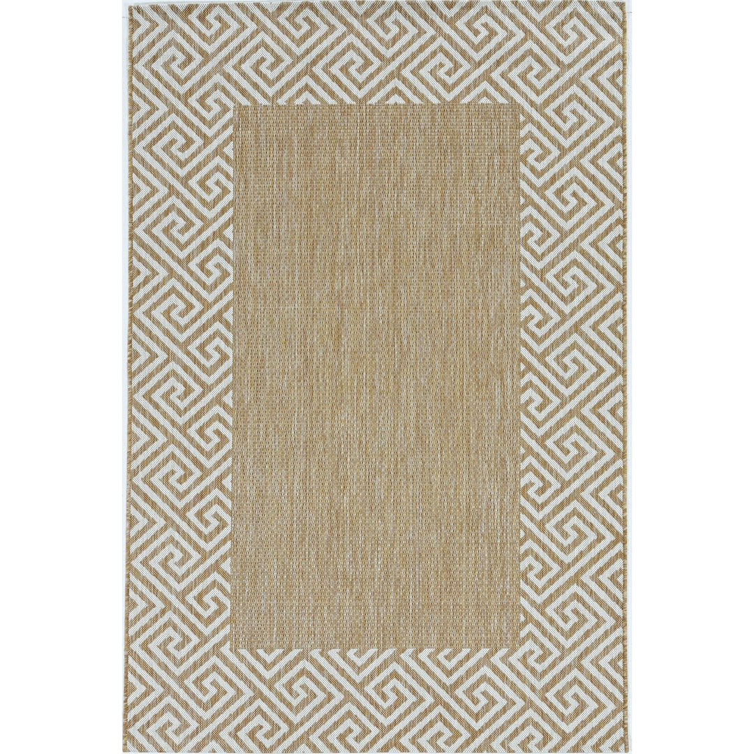 3 X 4 Natural Geometric Area Rug Image 1