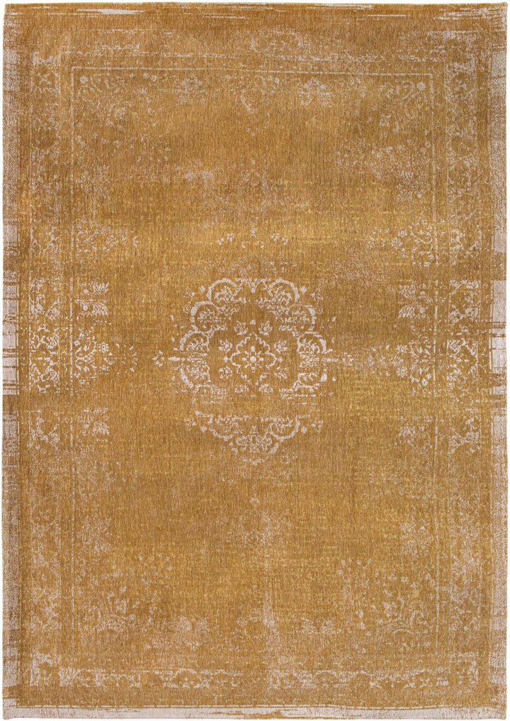 3 X 5 Orange and White Medallion Non Skid Area Rug Image 2