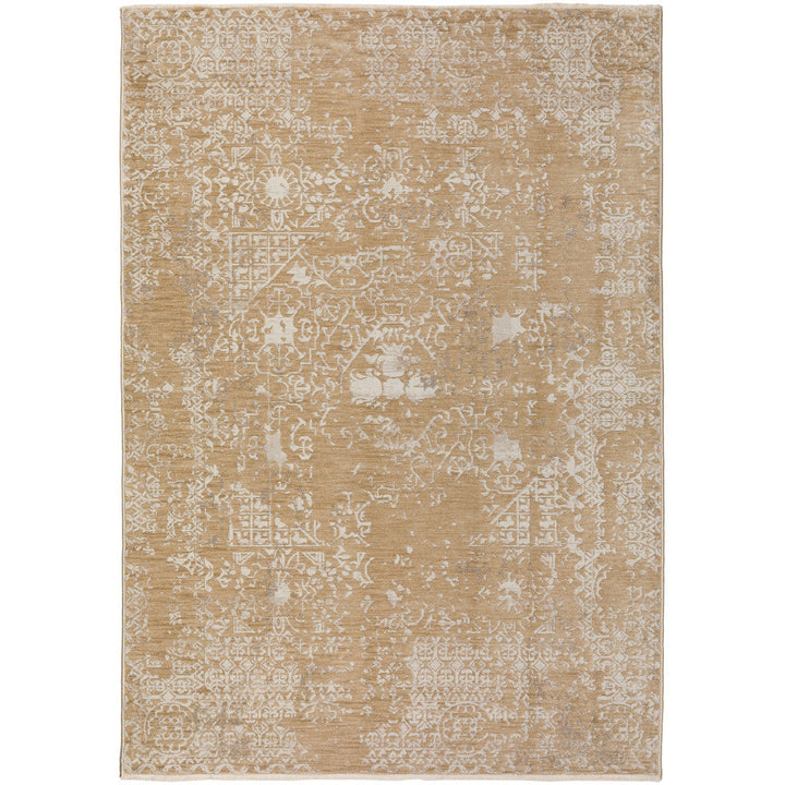 3 X 5 Beige Oriental Area Rug With Fringe Image 1