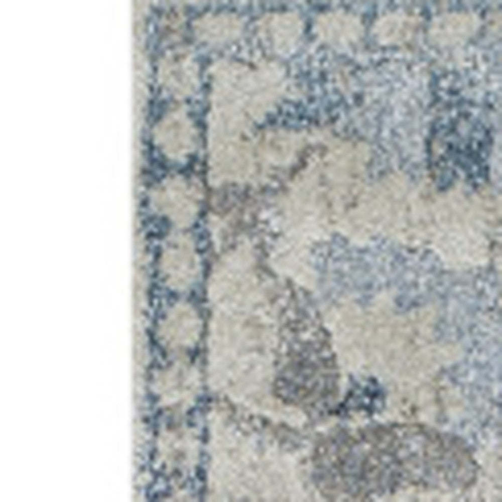 3 X 5 Blue Oriental Area Rug Image 6