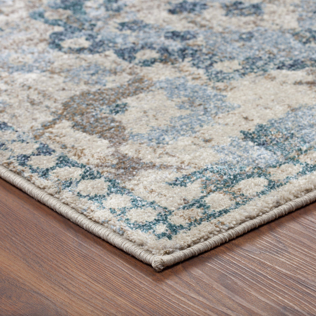 3 X 5 Blue Oriental Area Rug Image 8