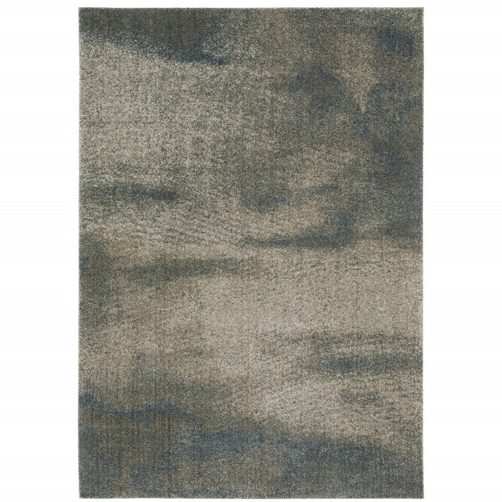 3 X 5 Gray Abstract Power Loom Area Rug Image 2