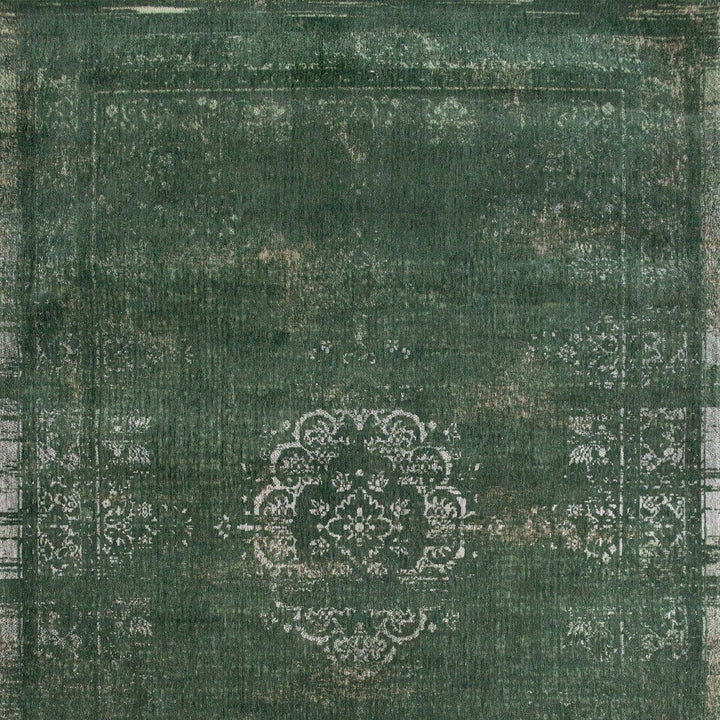 3 X 5 Gray and Green Medallion Non Skid Area Rug Image 6