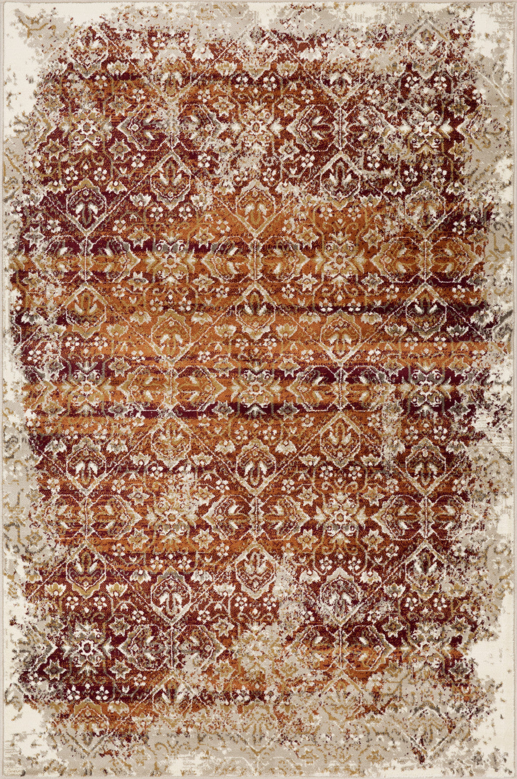 3 X 5 Rust Oriental Area Rug Image 2