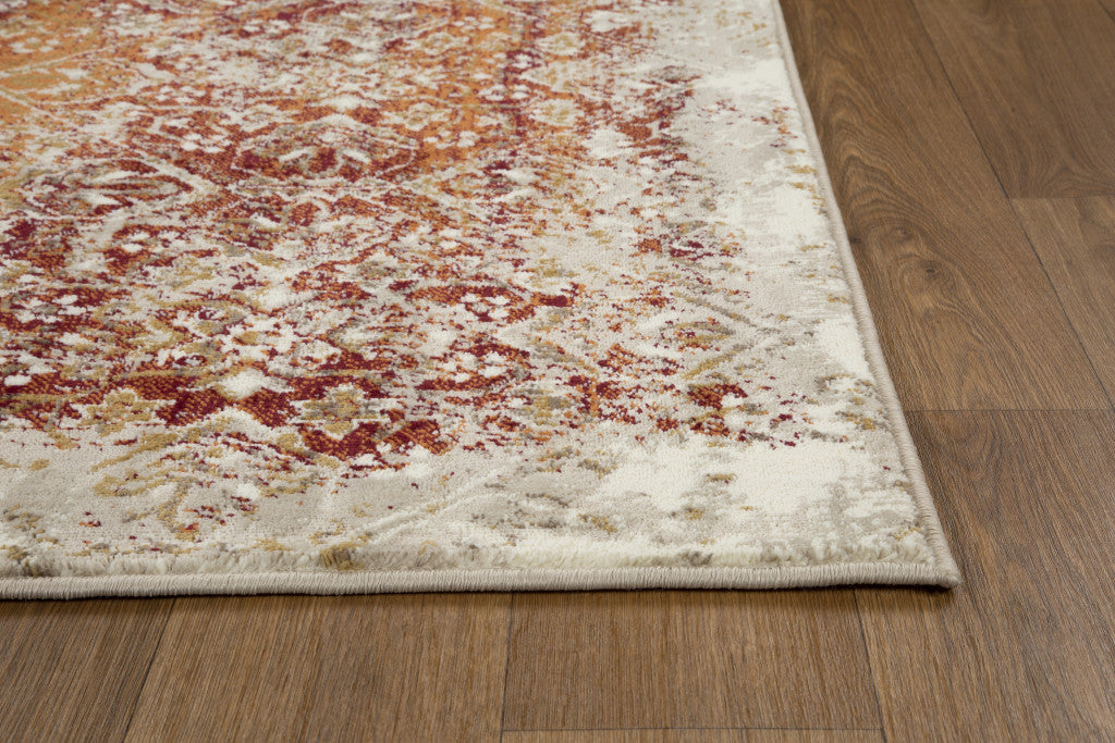 3 X 5 Rust Oriental Area Rug Image 3