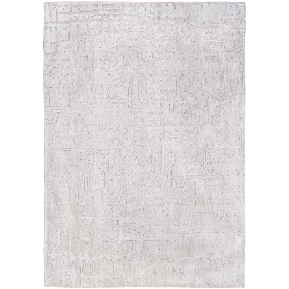 3 X 5 White Abstract Non Skid Area Rug Image 2