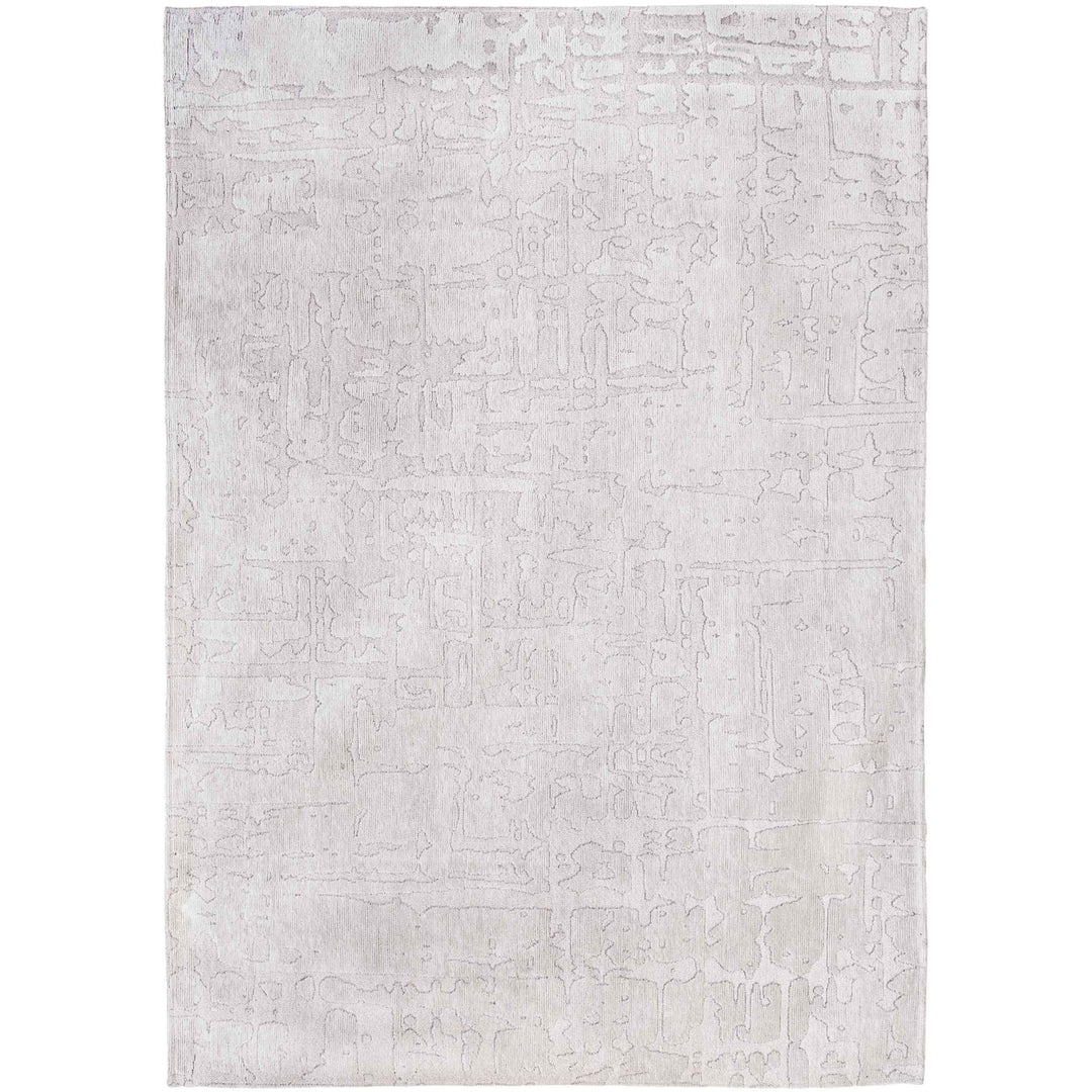 3 X 5 White Abstract Non Skid Area Rug Image 6