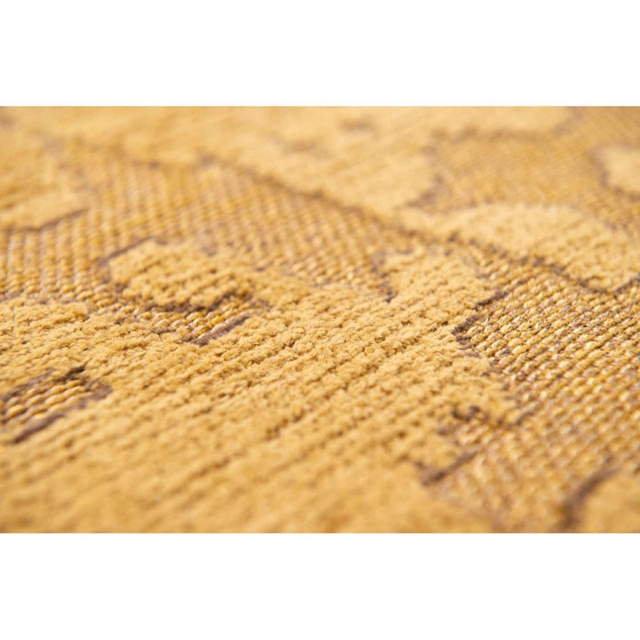 3 X 5 Yellow Abstract Non Skid Area Rug Image 8