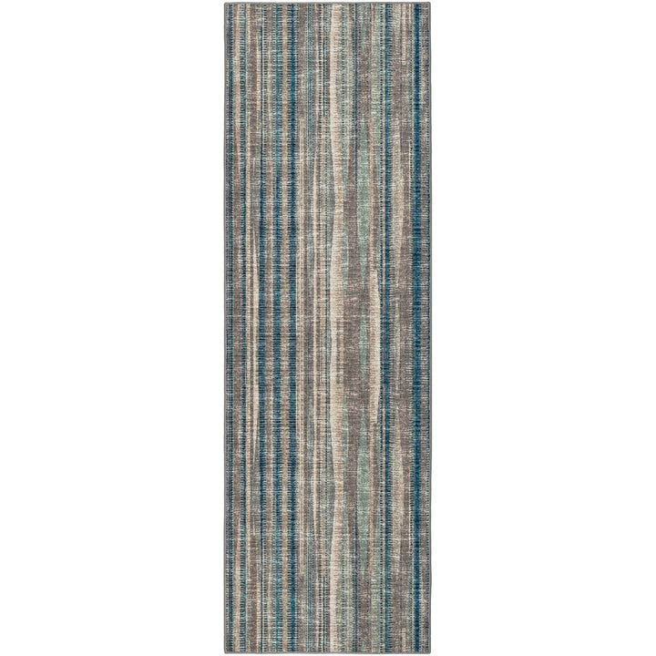 3 X 8 Brown Ombre Tufted Handmade Runner Rug Image 1