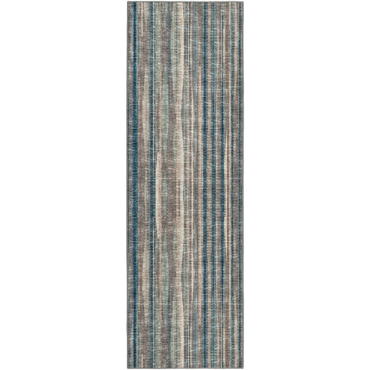 3 X 8 Brown Ombre Tufted Handmade Runner Rug Image 3