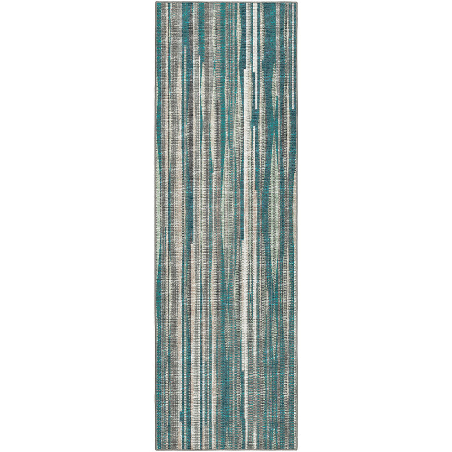 3 X 10 Blue Ombre Tufted Runner Rug Image 1