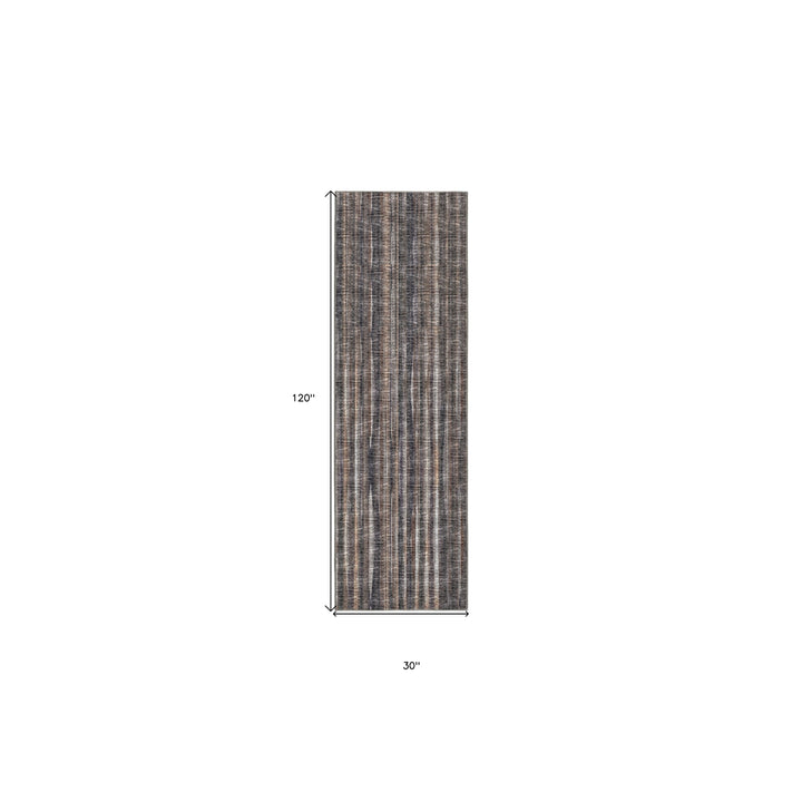 3 X 10 Brown Ombre Tufted Runner Rug Image 9