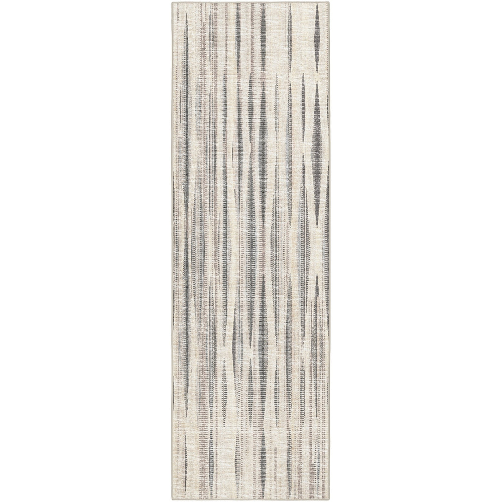 3 X 10 Ivory Ombre Tufted Runner Rug Image 2