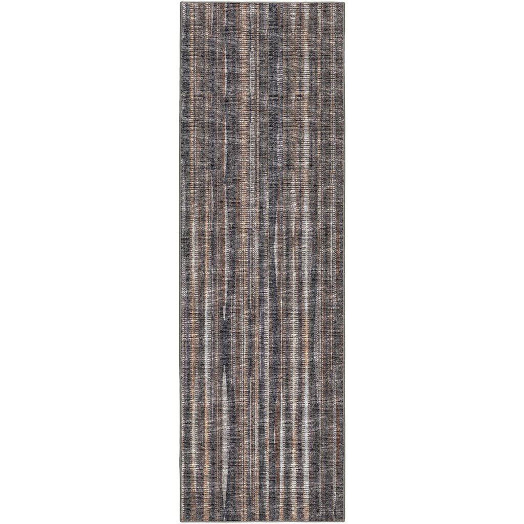 3 X 12 Brown Ombre Tufted Handmade Runner Rug Image 2