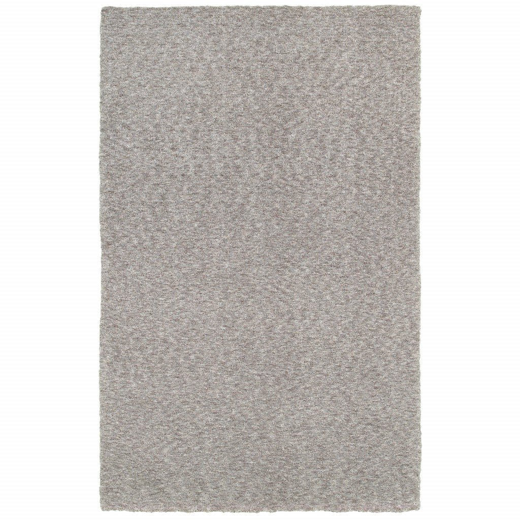 5 X 7 Modern Shaggy Soft Gray Indoor Area Rug Image 1