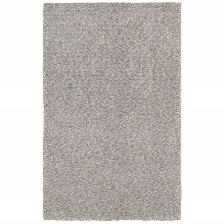 5 X 7 Modern Shaggy Soft Gray Indoor Area Rug Image 1