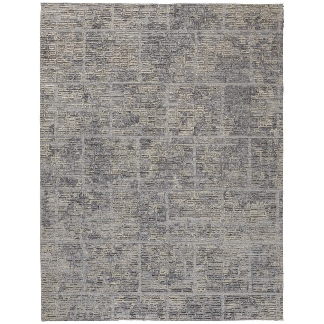 4 X 6 Gray And Ivory Abstract Hand Woven Area Rug Image 10