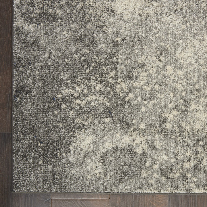 4 X 6 Gray And Ivory Abstract Power Loom Area Rug Image 10