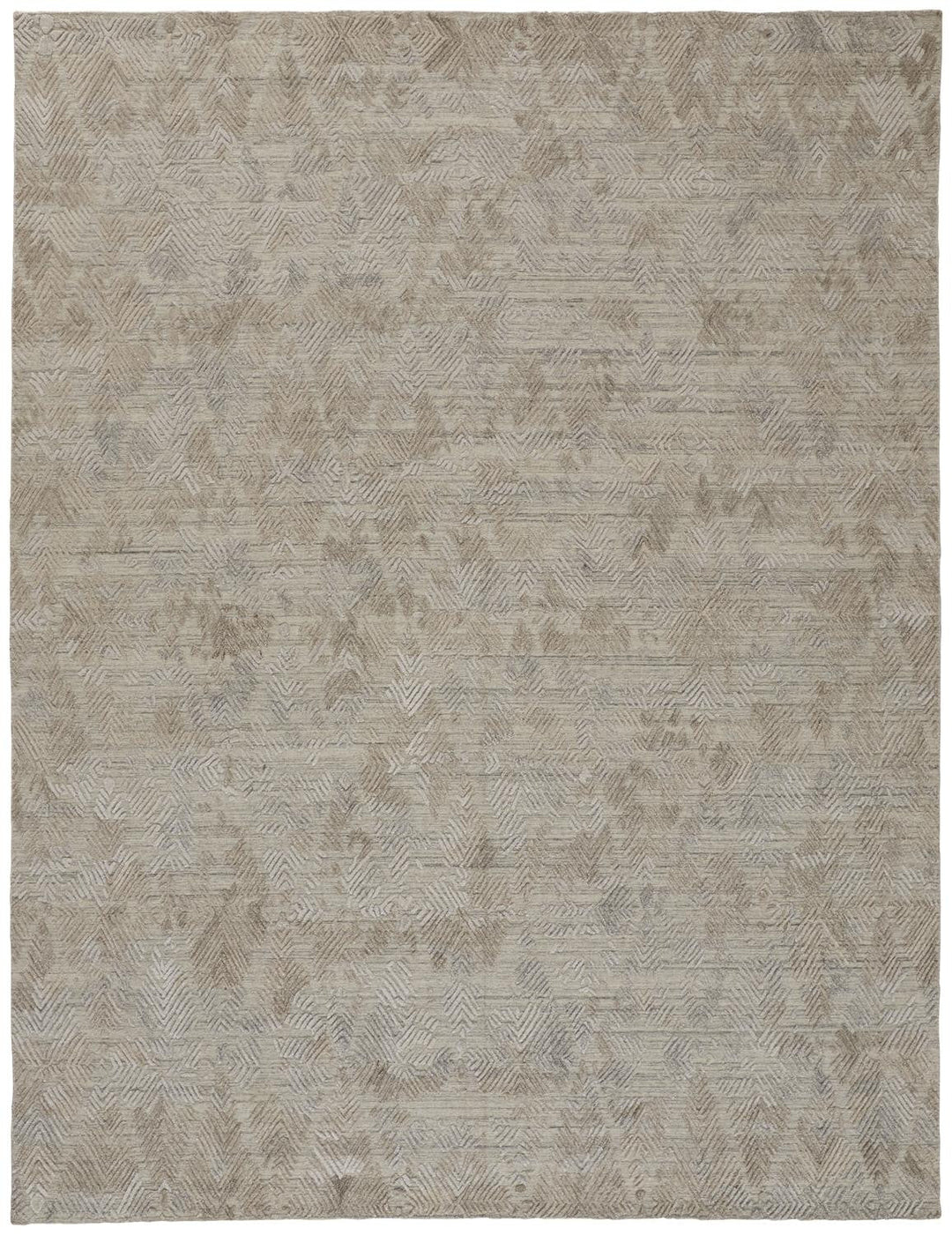 4 X 6 Gray And Taupe Abstract Hand Woven Area Rug Image 1