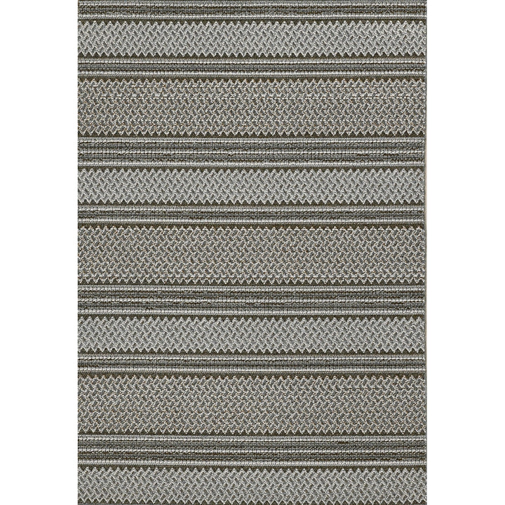 4 X 6 Grey Geometric Lines Area Rug Image 1