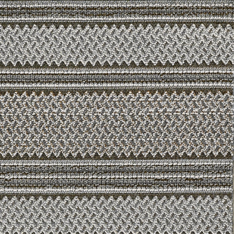 4 X 6 Grey Geometric Lines Area Rug Image 2