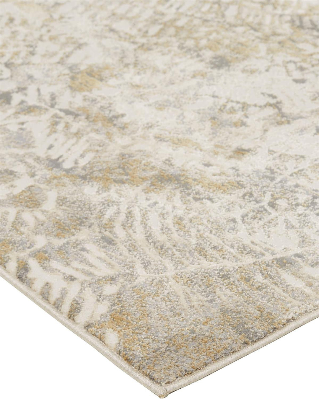 5 X 8 Ivory Tan And Gray Abstract Area Rug Image 1