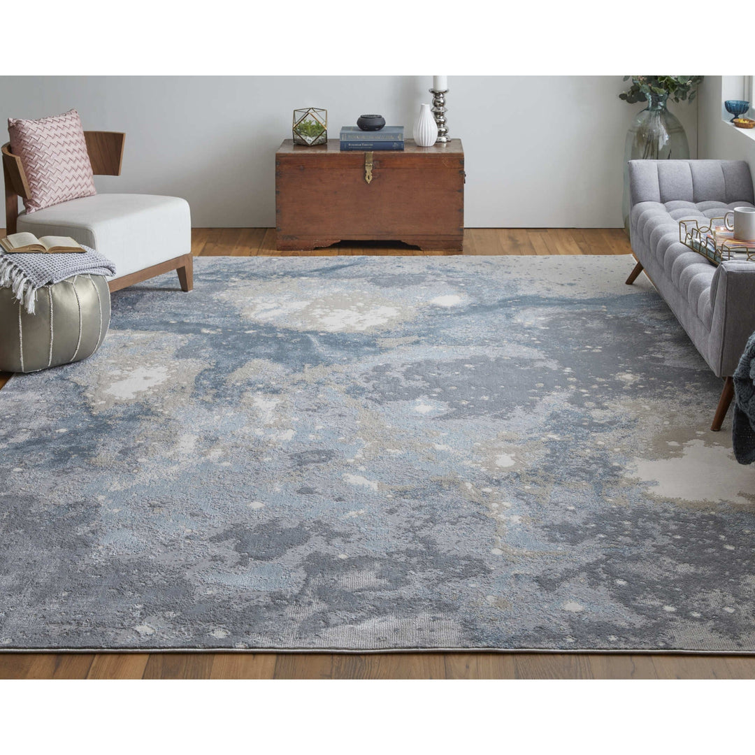 7 x 10 Gray Abstract Area Rug Image 5